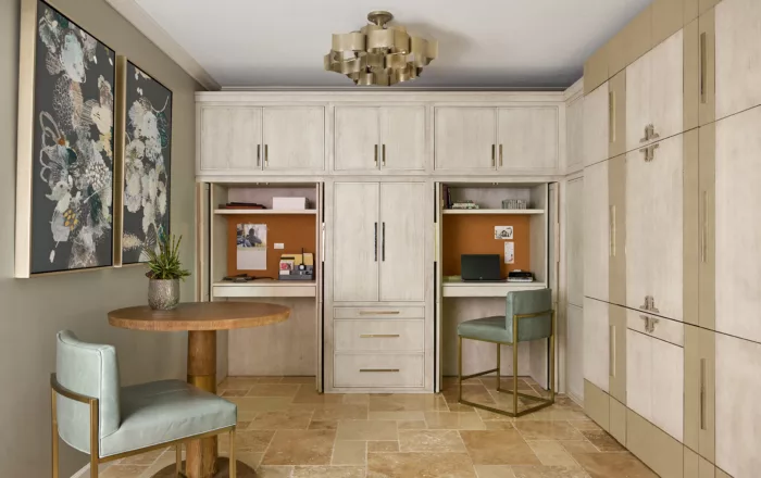 Steeplechase wall cabinets - open for desks