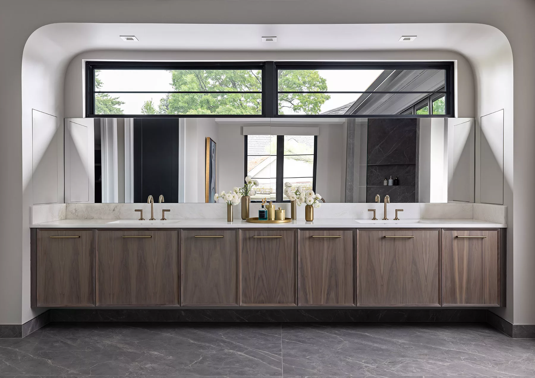Custom built-in cabinets - bathroom vanity