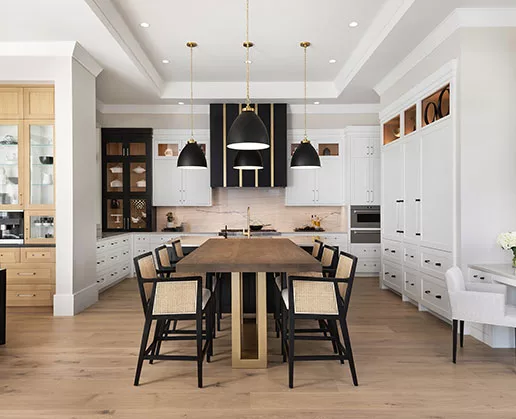 Custom built-ins and high end cabinetry in a modern living room