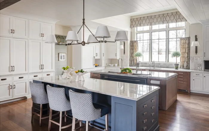 Kitchen with custom cabinets