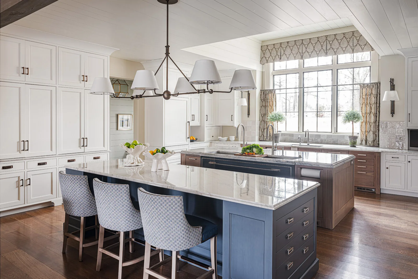 Kitchen with custom cabinets