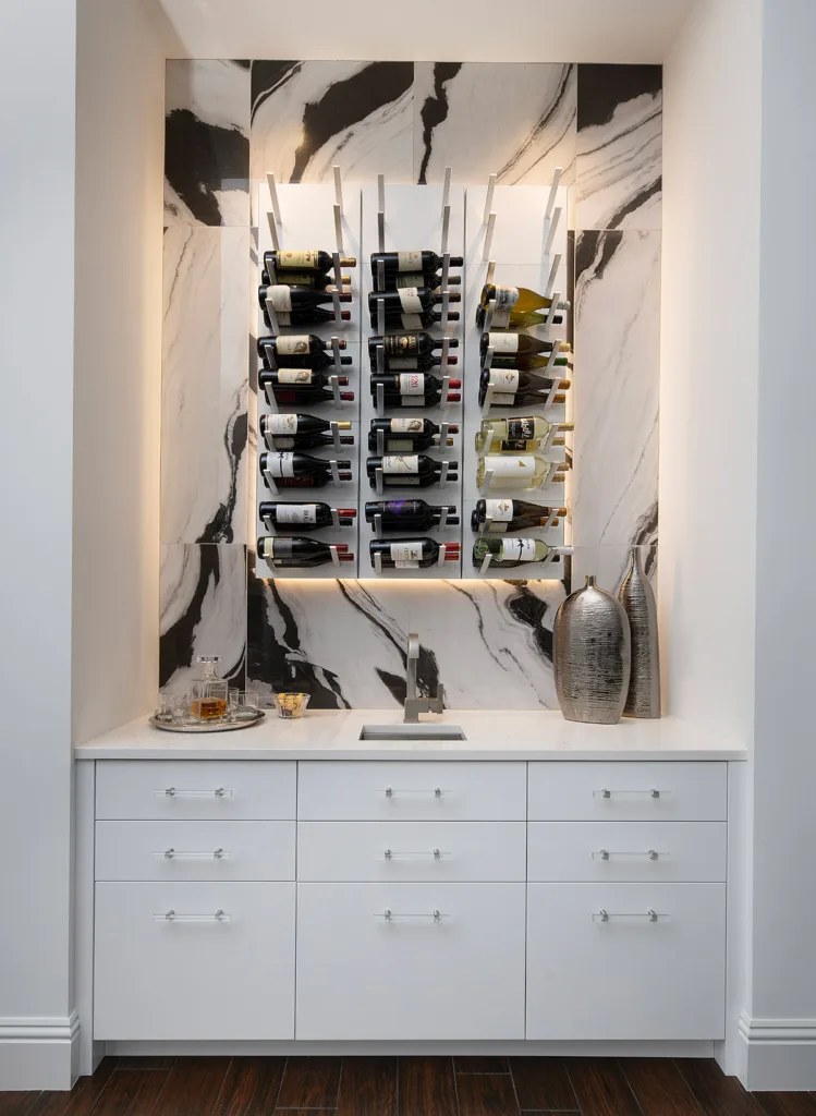 Light colored wine bar