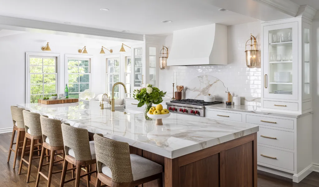 Custom kitchen with open concept design