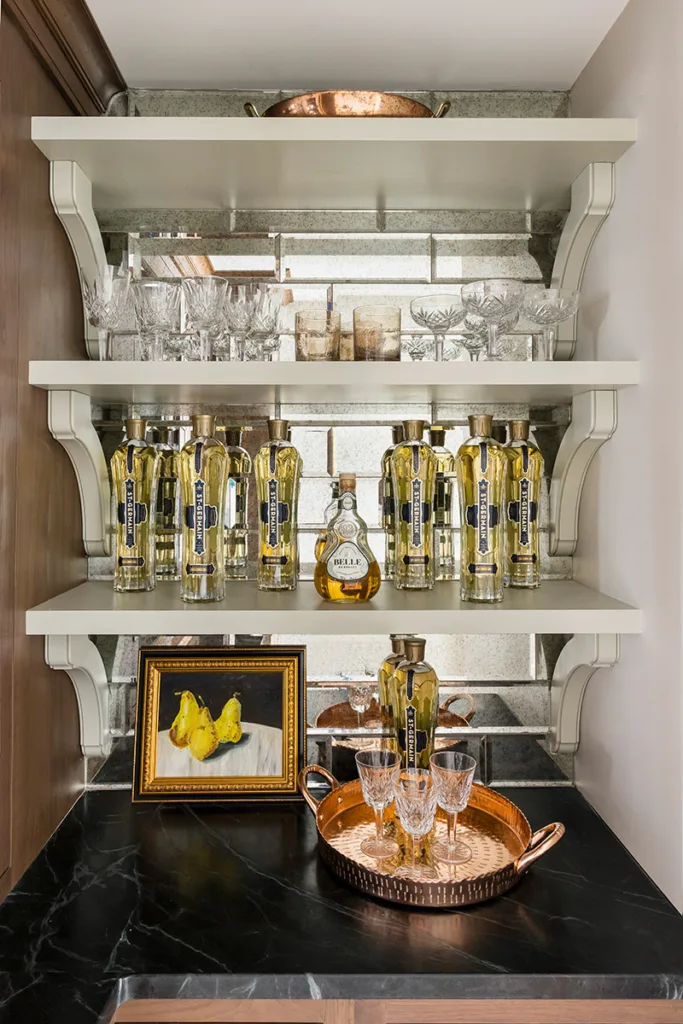 custom bar shelving