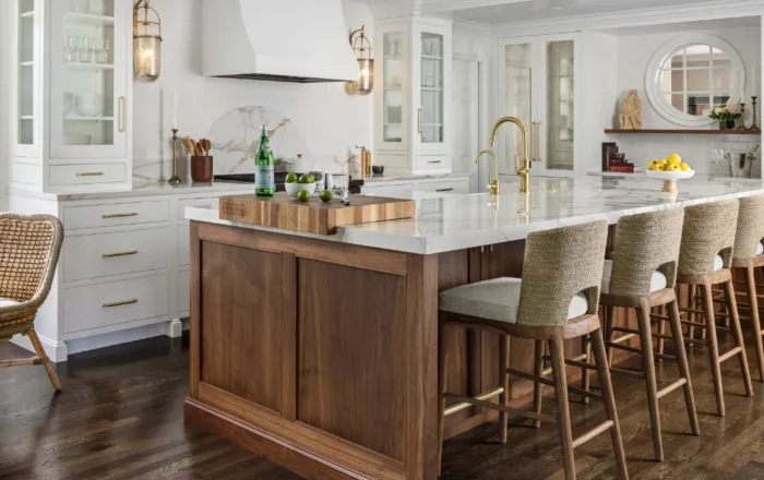 Kitchen with custom cabinets that show cabinet trends from 2025