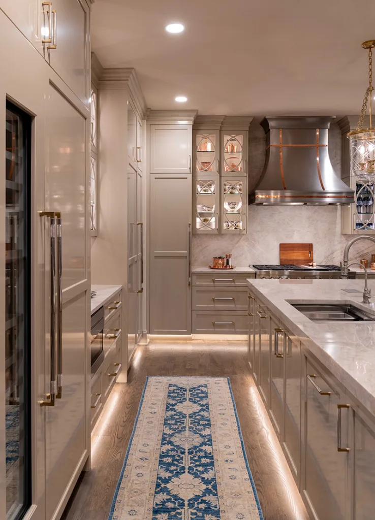 Custom kitchen cabinets with high end materials